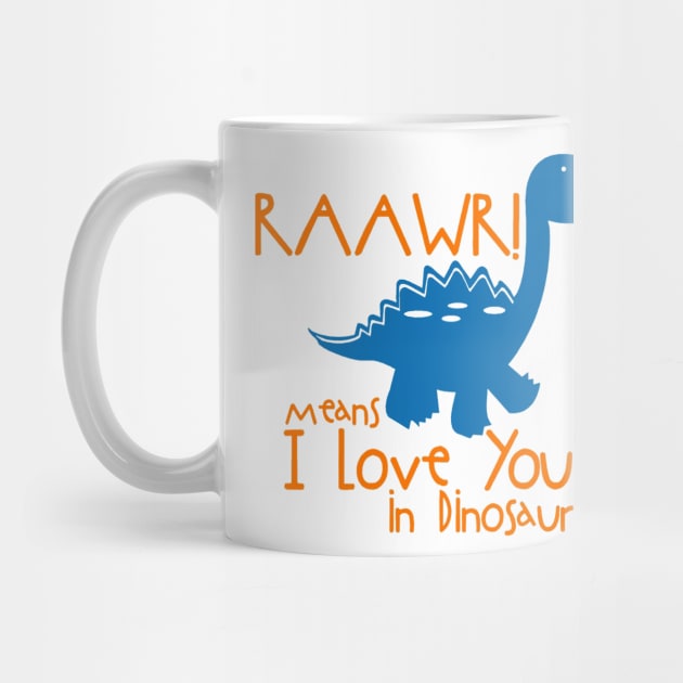 i love you in dinosaur by atasistudio